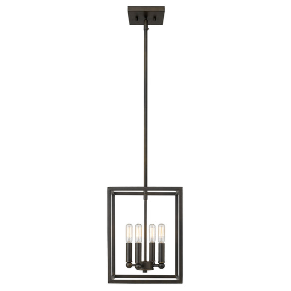 Homeroots Cobar 4-light Oil-rubbed Bronze Pendant   398151