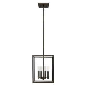 Homeroots Cobar 4-light Oil-rubbed Bronze Pendant   398151