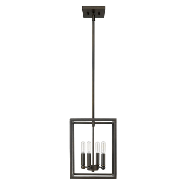 Homeroots Cobar 4-light Oil-rubbed Bronze Pendant   398151