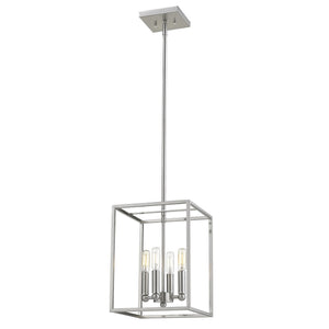 Homeroots Cobar 4-light Satin Nickel Pendant   398152