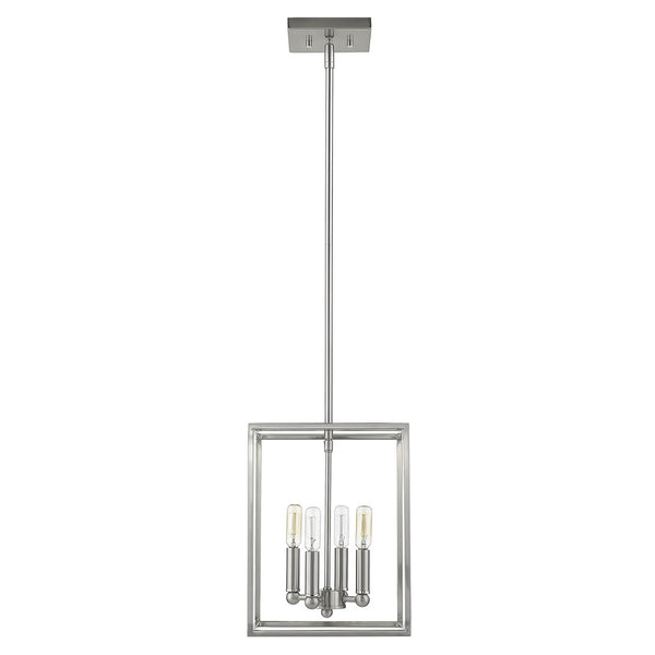 Homeroots Cobar 4-light Satin Nickel Pendant   398152