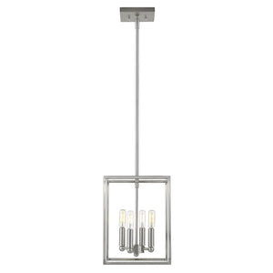 Homeroots Cobar 4-light Satin Nickel Pendant   398152