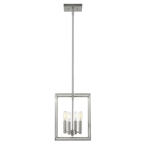 Homeroots Cobar 4-light Satin Nickel Pendant   398152