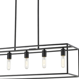 Homeroots Cobar 5-light Matte Black Island Pendant   398153