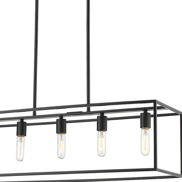 Homeroots Cobar 5-light Matte Black Island Pendant   398153