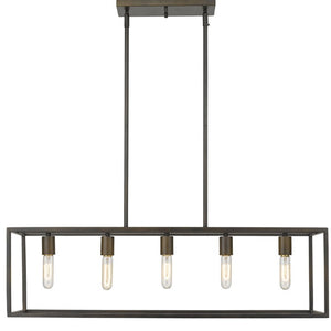 Metal Five Bulb Dimmable Flush Mount Ceiling Fixture for Modern Living and Dining Rooms