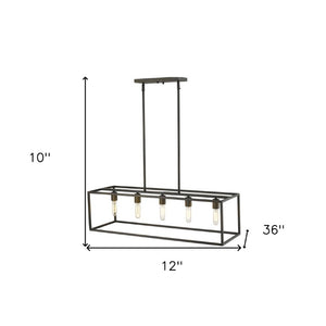 Metal Five Bulb Dimmable Flush Mount Ceiling Fixture for Modern Living and Dining Rooms