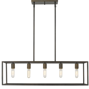 Homeroots Cobar 5-light Soil-rubbed Bronze Island Pendant   398154