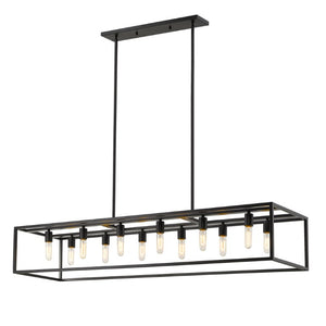 Metal Twelve Light Dimmable Chandelier Modern Ceiling Fixture for Living and Dining Rooms