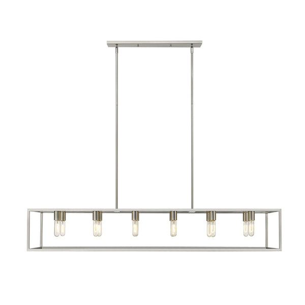 Homeroots Cobar 12-light Satin Nickel Island Pendant   398158
