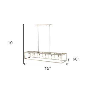 Homeroots Cobar 12-light Satin Nickel Island Pendant   398158