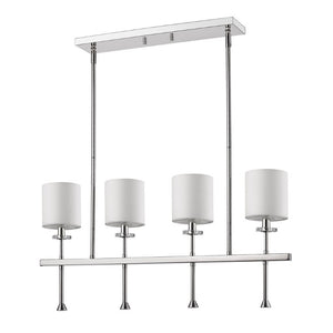 Metal Four Bulb Dimmable Flush Ceiling Light with Shades for Modern Living Spaces