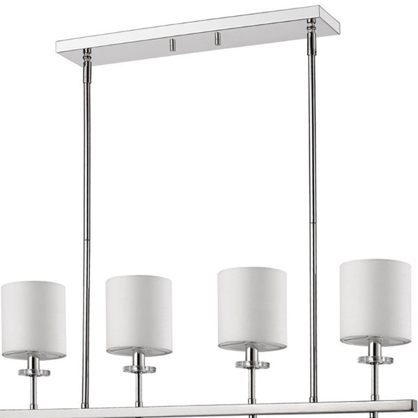 Metal Four Bulb Dimmable Flush Ceiling Light with Shades for Modern Living Spaces