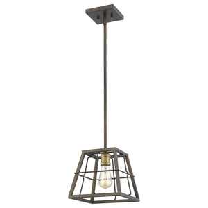 Homeroots Charley 1-light Oil-rubbed Bronze Mini-pendant   398161