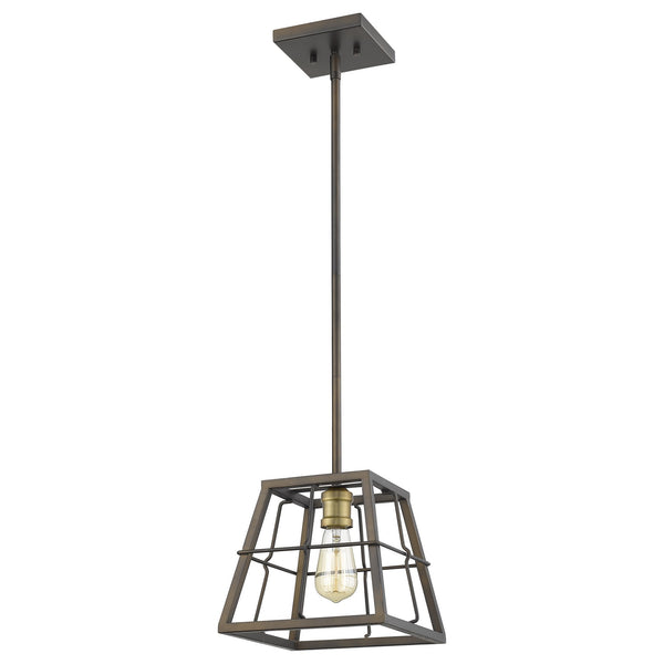 Homeroots Charley 1-light Oil-rubbed Bronze Mini-pendant   398161