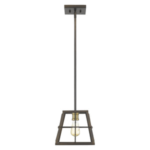 Homeroots Charley 1-light Oil-rubbed Bronze Mini-pendant   398161