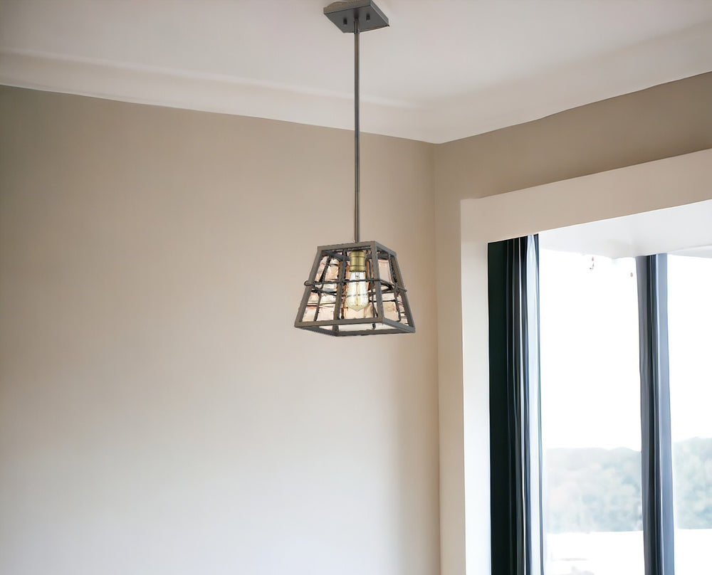 Homeroots Charley 1-light Oil-rubbed Bronze Mini-pendant   398161