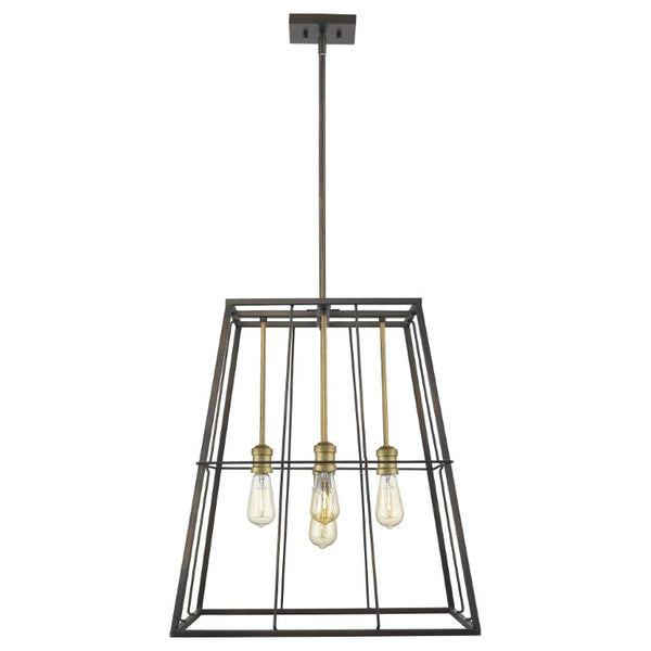 Metal Five Bulb Dimmable Flush Mount Ceiling Fixture for Modern Living and Dining Rooms