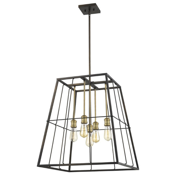 Metal Five Bulb Dimmable Flush Mount Ceiling Fixture for Modern Living and Dining Rooms