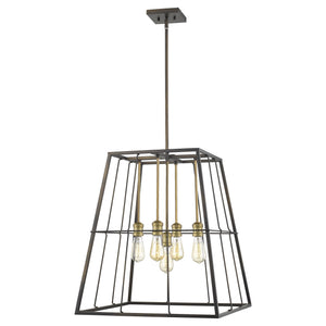 Homeroots Charley 5-light Oil-rubbed Bronze Pendant   398163