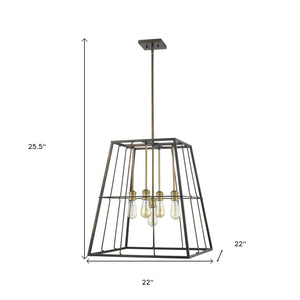 Homeroots Charley 5-light Oil-rubbed Bronze Pendant   398163