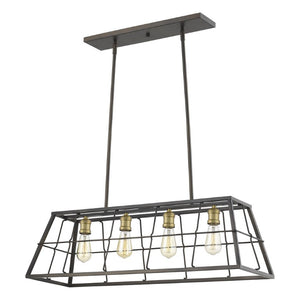 Metal Four Bulb Dimmable Flush Mount Ceiling Fixture for Modern Living and Dining Rooms