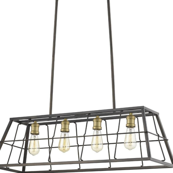 Metal Four Bulb Dimmable Flush Mount Ceiling Fixture for Modern Living and Dining Rooms