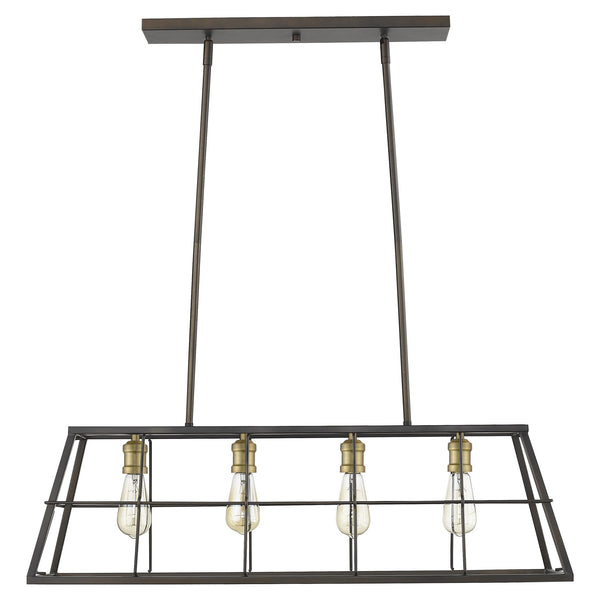 Homeroots Charley 4-light Oil-rubbed Bronze Pendant   398164