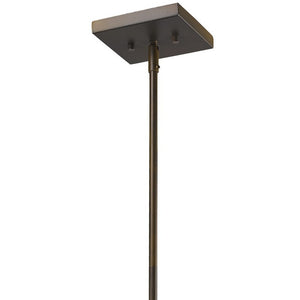 Homeroots Brooklyn 4-light Oil-rubbed Bronze Pendant With Metal Framework Shade   398169