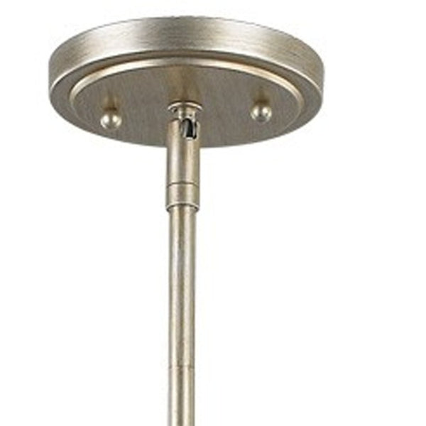 Gold Iron Three-bulb Dimmable Ceiling Fixture with Elegant Silver Drum Shades