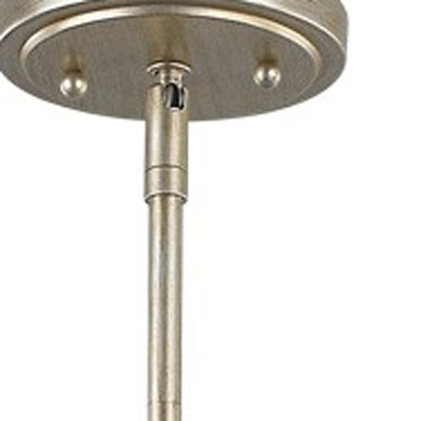 Homeroots Daria 3-light Washed Gold Pendant With Washed Gold And White Drum Shade   398179