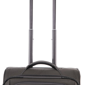 English Elm 3-piece Soft Shell Luggage Set with Swivel Wheels Telescopic Handle and Password Lock Grey T3292P343342