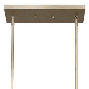 Homeroots Daria 6-light Washed Gold Island Pendant With Washed Gold And White Shade   398180