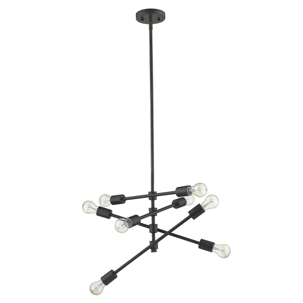 Homeroots Calix 8-light Oil-rubbed Bronze Pendant   398186