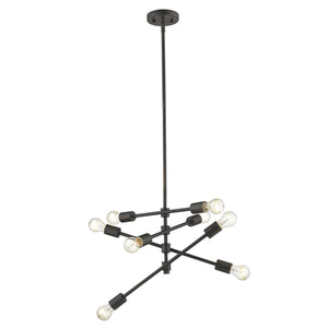 Homeroots Calix 8-light Oil-rubbed Bronze Pendant   398186