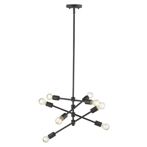 Homeroots Calix 8-light Oil-rubbed Bronze Pendant   398186