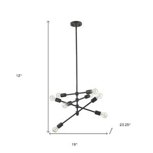 Homeroots Calix 8-light Oil-rubbed Bronze Pendant   398186