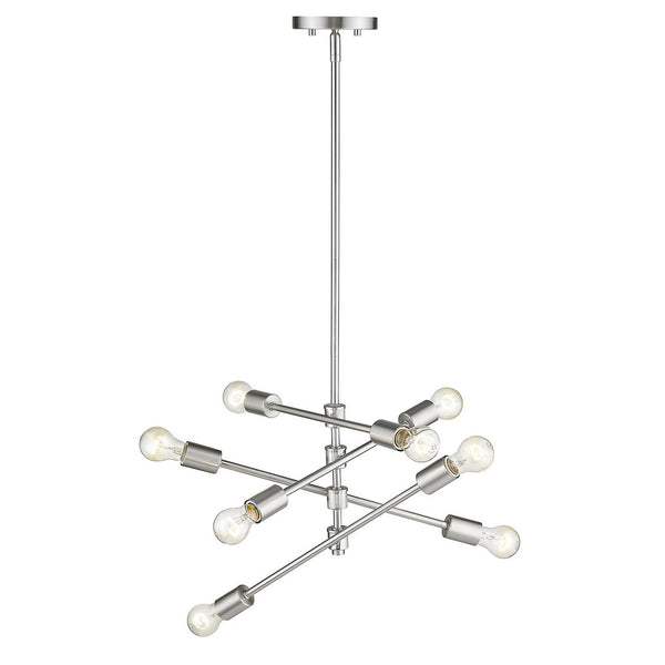 Homeroots Calix 8-light Satin Nickel Pendant   398187