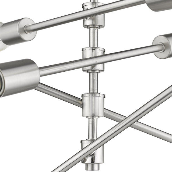 Homeroots Calix 8-light Satin Nickel Pendant   398187