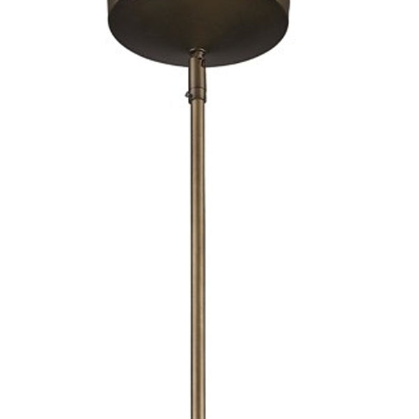Homeroots Newport 1-light Tin Coated Pendant With Raw Brass Interior Shade And Louver   398189