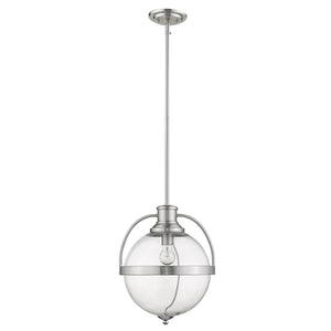 Homeroots Kassian 1-light Satin Nickel Pendant   398192