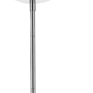 Homeroots Brielle 1-light Polished Nickel Pendant With Textured Glass Shade   398195