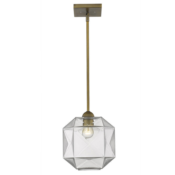 Homeroots Loft 1-light Brass Pendant   398201
