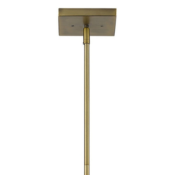 Homeroots Loft 3-light Brass Pendant   398202