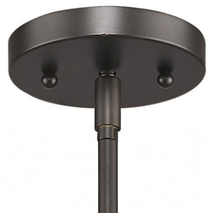 Homeroots Brushed Bronze Minimalist Cylindrical Hanging Light   398206