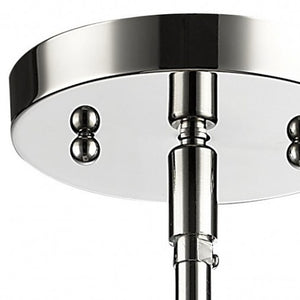 Homeroots Silver Minimalist Cylindrical Hanging Light   398207