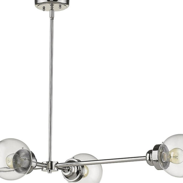 Metal Four Bulb Dimmable Flush Ceiling Light with Shades for Modern Living Spaces