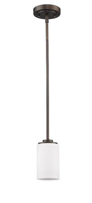 Homeroots Bronze Frosted Glass Hanging Light   398218