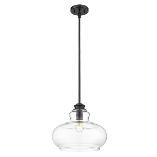 Homeroots Torrel 1-light Matte Black Pendant   398220