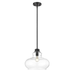 Homeroots Torrel 1-light Matte Black Pendant   398220